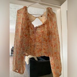 Floral free people shirt